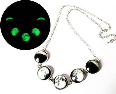 Luminous Moon Phase Necklace or Bracelet